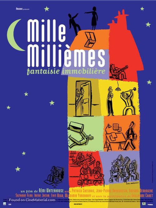 Mille milli&egrave;mes - French Movie Poster