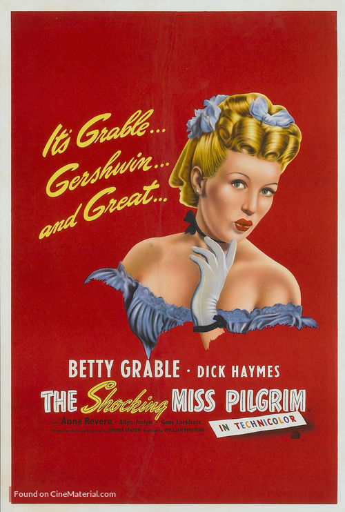 The Shocking Miss Pilgrim - British Movie Poster