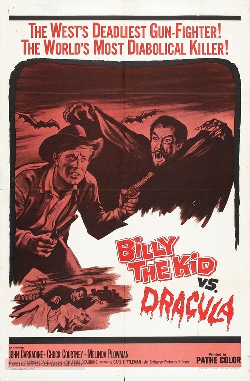 Billy the Kid versus Dracula - Movie Poster