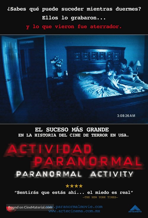 Paranormal Activity - Mexican Movie Poster