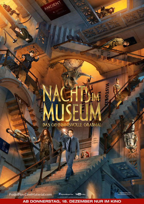 Night at the Museum: Secret of the Tomb - German Movie Poster