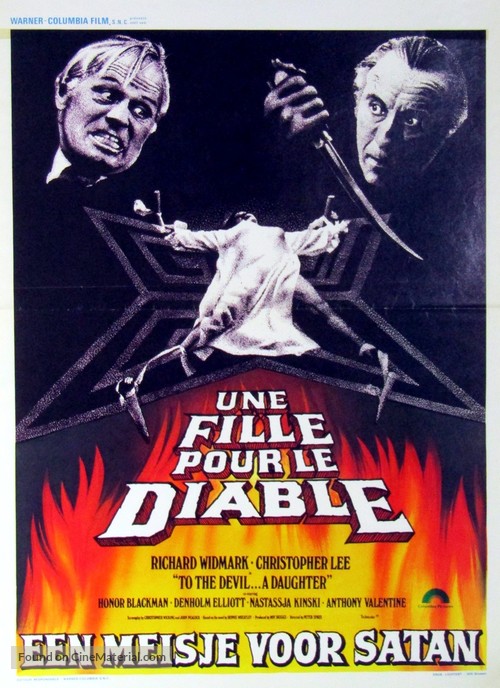 To the Devil a Daughter - Belgian Movie Poster