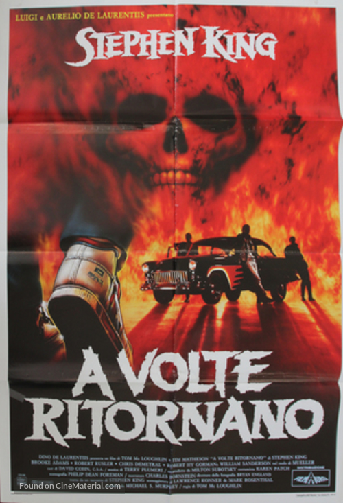 Sometimes They Come Back - Italian Movie Poster