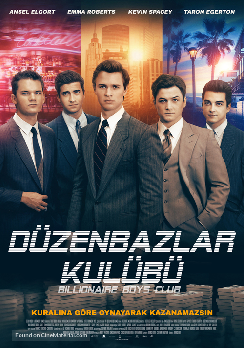 Billionaire Boys Club - Turkish Movie Poster