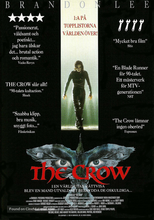 The Crow - Swedish Movie Poster