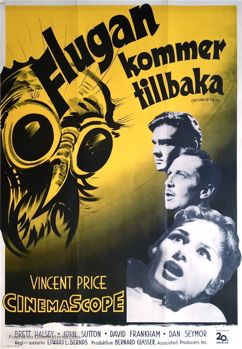 Return of the Fly - Swedish Movie Poster