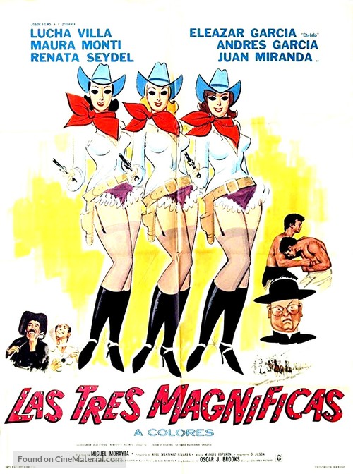 Las tres magnificas - Mexican Movie Poster