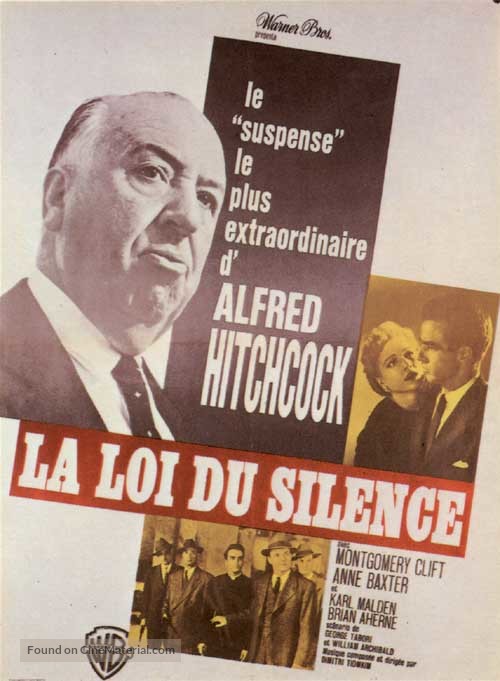 I Confess - French Movie Poster