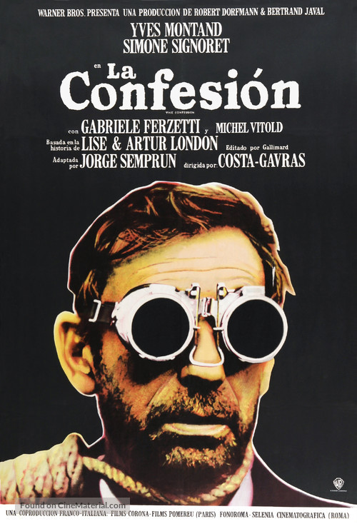 L&#039;aveu - Spanish Movie Poster