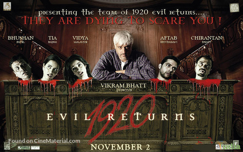 1920: Evil Returns - Indian Movie Poster