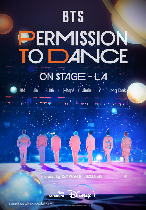 Bts Permission To Dance On Stage Seoul Live Viewing 2022 Movie Poster 