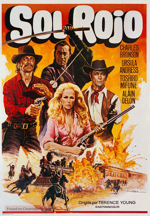 Soleil rouge - Spanish Movie Poster