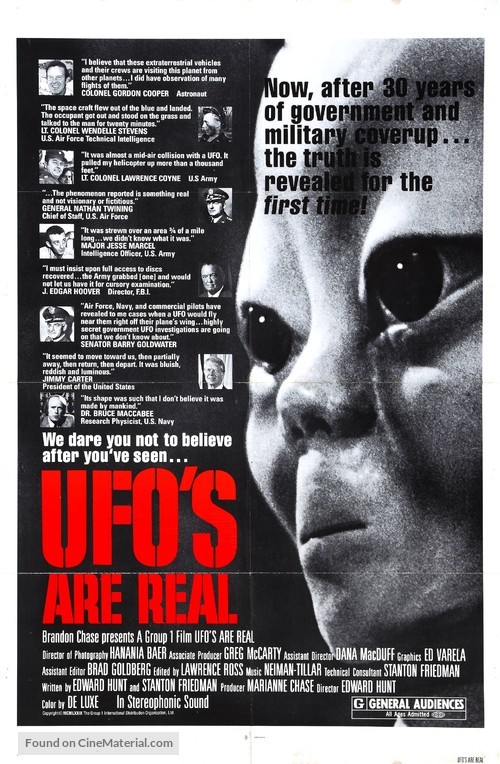 UFO&#039;s Are Real - Canadian Movie Poster