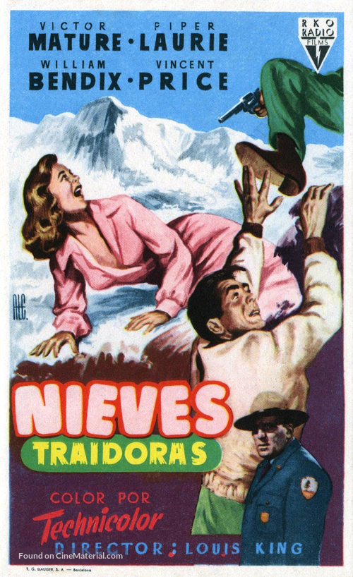 Dangerous Mission - Spanish Movie Poster