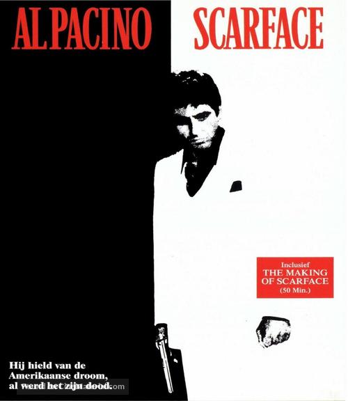 Scarface - Dutch Blu-Ray movie cover