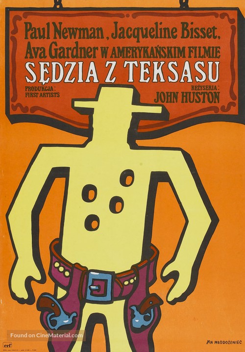 The Life and Times of Judge Roy Bean - Polish Movie Poster