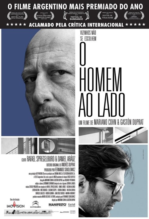 El hombre de al lado - Brazilian Movie Poster