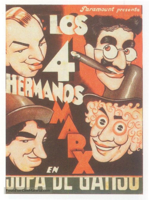 Duck Soup - Spanish Movie Poster