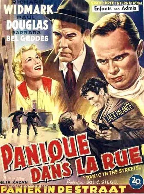 Panic in the Streets - Belgian Movie Poster