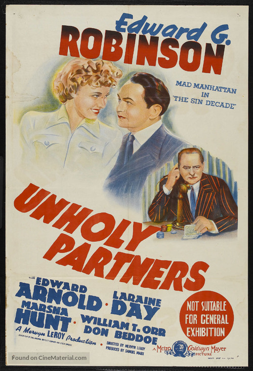 Unholy Partners - Australian Movie Poster