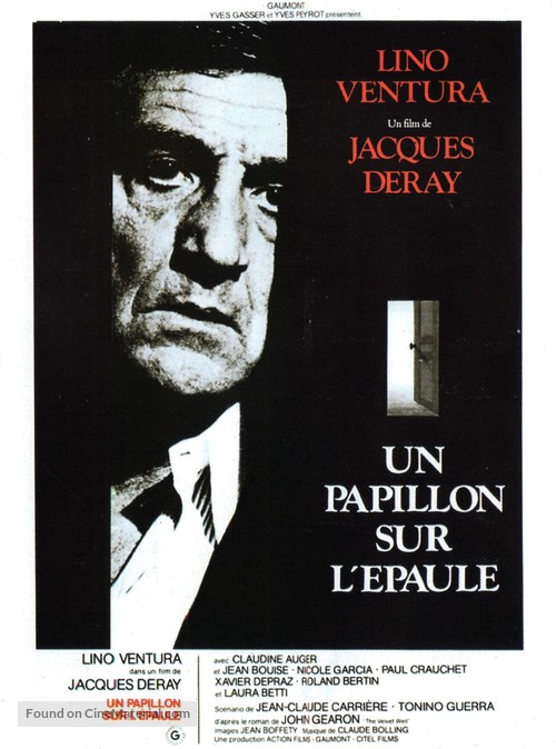 Un papillon sur l&#039;&eacute;paule - French Movie Poster