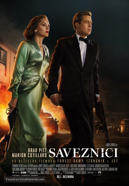 Allied - Serbian Movie Poster