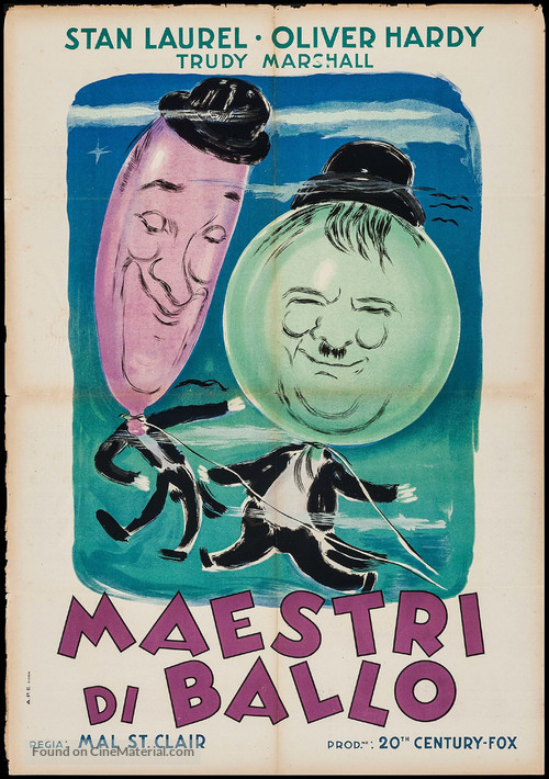 The Dancing Masters - Italian Movie Poster