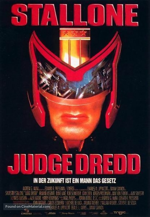 Judge Dredd - German Movie Poster