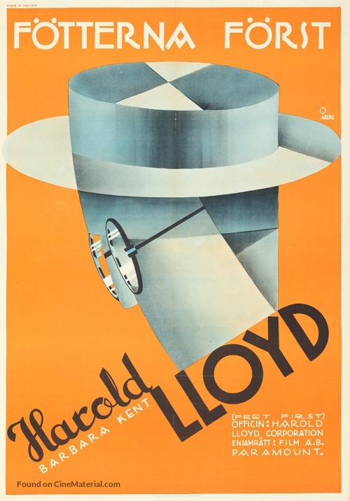Feet First - Swedish Movie Poster
