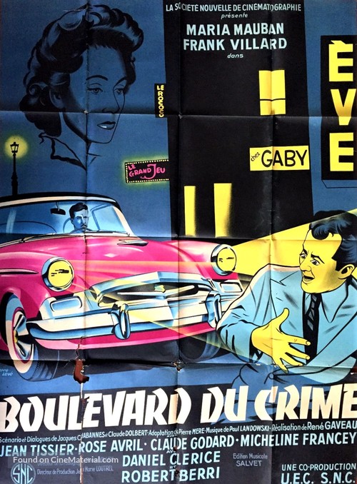 Boulevard du crime - French Movie Poster