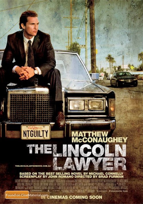 The Lincoln Lawyer - Australian Movie Poster