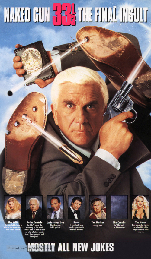 Naked Gun 33 1/3: The Final Insult - VHS movie cover