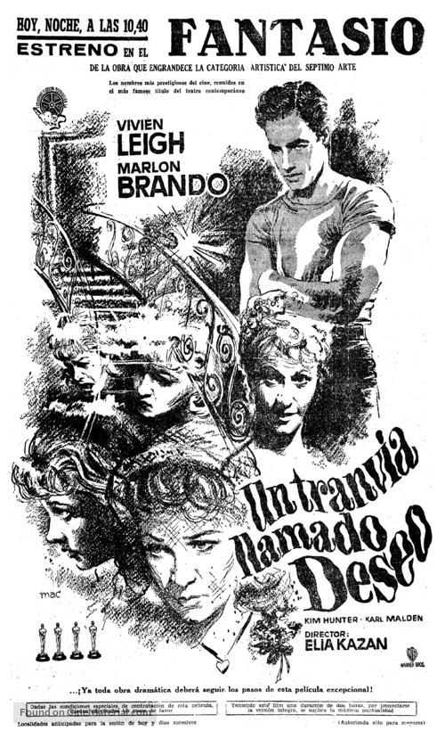 A Streetcar Named Desire - Spanish poster