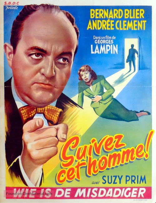 Suivez cet homme - Belgian Movie Poster