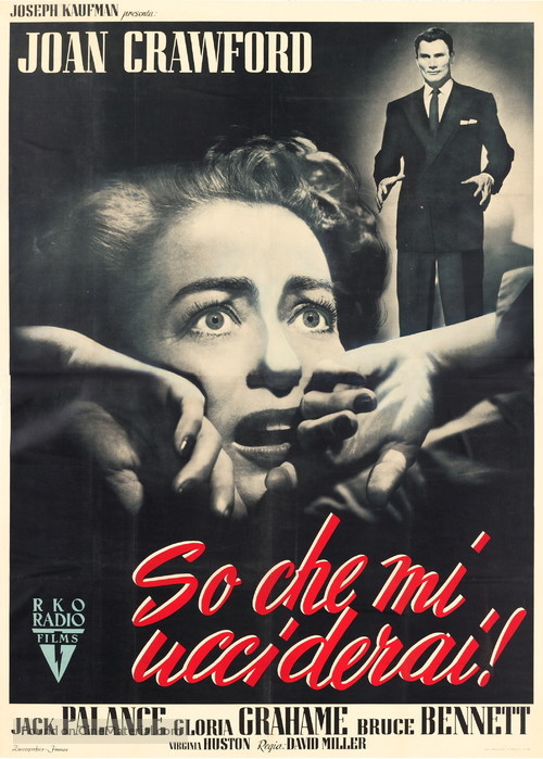 Sudden Fear - Italian Movie Poster