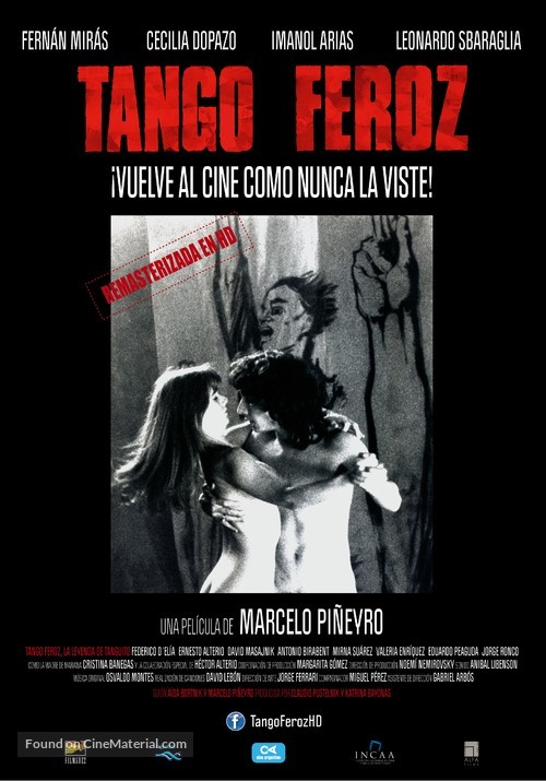 Tango feroz: la leyenda de Tanguito - Argentinian Re-release movie poster