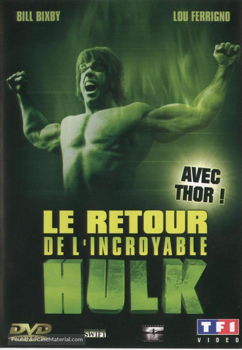 The Incredible Hulk Returns - French DVD movie cover