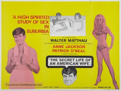 The Secret Life of an American Wife - British Movie Poster