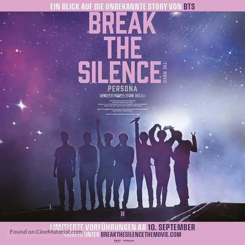 Break the Silence: The Movie - German Movie Poster