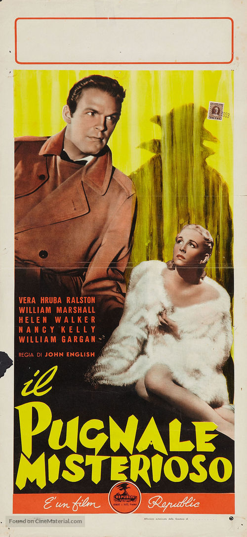 Murder in the Music Hall - Italian Movie Poster