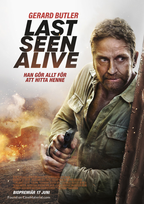 Last Seen Alive - Swedish Movie Poster