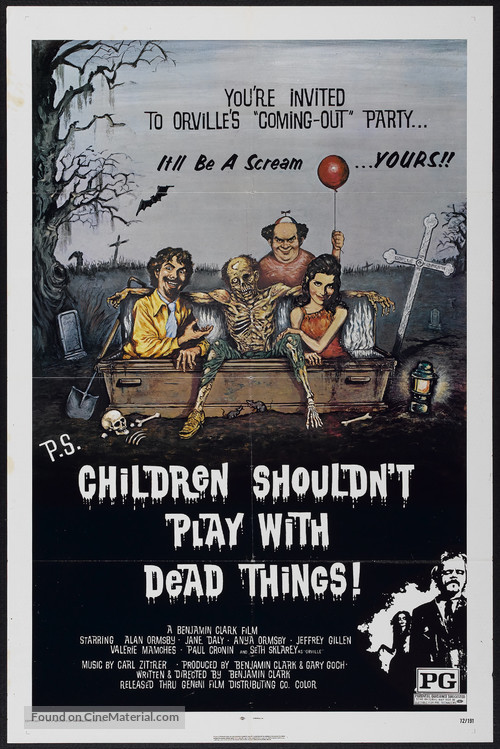 Children Shouldn&#039;t Play with Dead Things - Theatrical movie poster