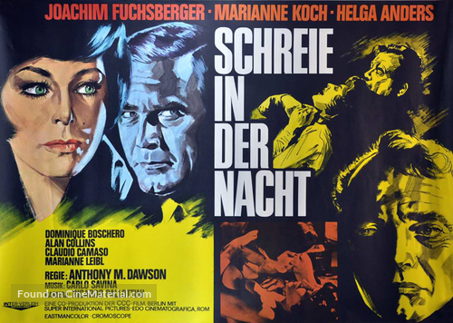 Schreie in der Nacht - German Movie Poster