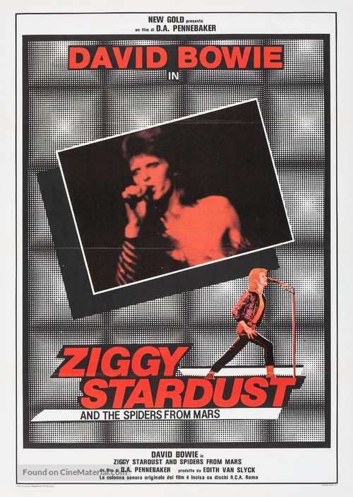 Ziggy Stardust and the Spiders from Mars - Italian Movie Poster