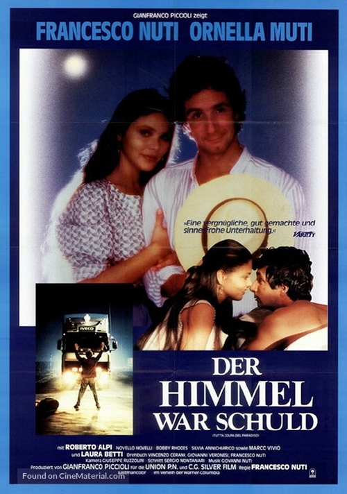 Tutta colpa del paradiso - German Movie Poster
