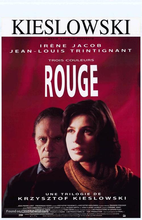 Trois couleurs: Rouge - French VHS movie cover