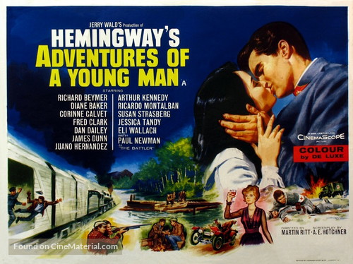 Hemingway&#039;s Adventures of a Young Man - British Movie Poster