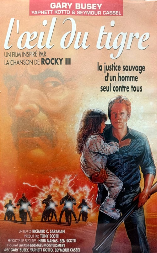Eye of the Tiger - French VHS movie cover