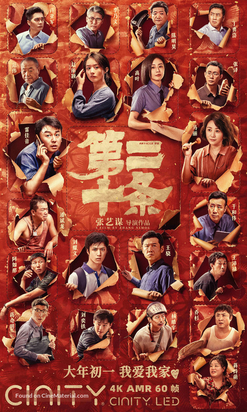 Di er shi tiao - Chinese Movie Poster