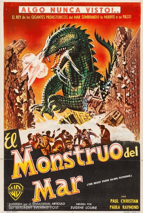 The Beast from 20,000 Fathoms - Argentinian Movie Poster